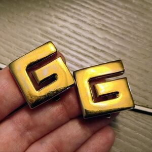 Givenchy Vintage G Logo Clip-on Earrings